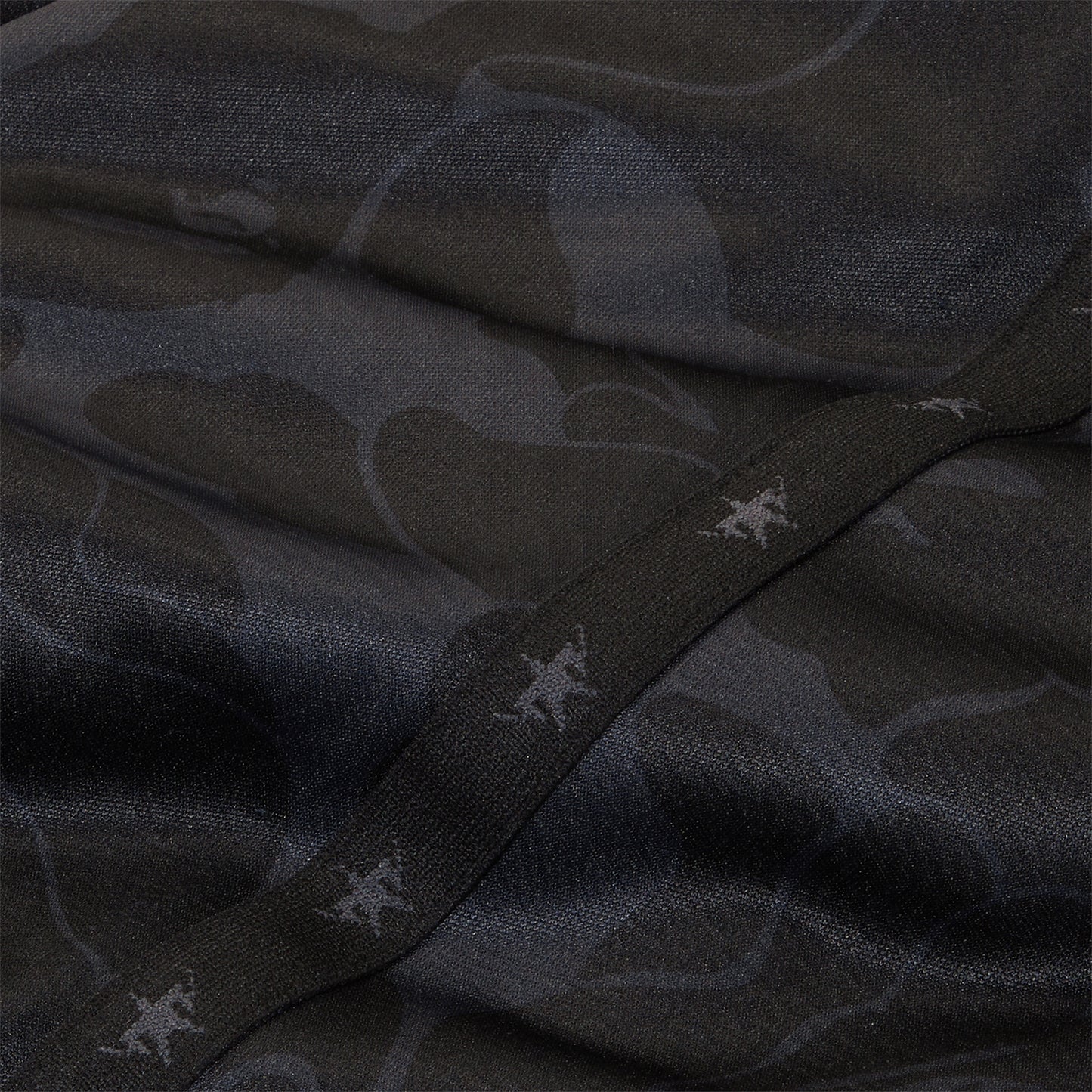A Bathing Ape Solid Camo Bathing Ape Logo Relaxed Fit Sweat Pants (Black)