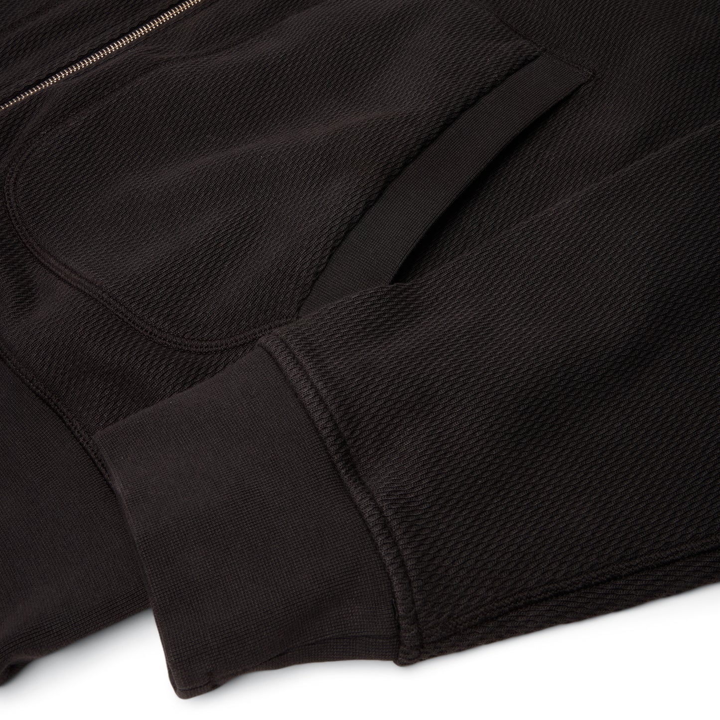 Stone Island Zip Up Cardigan (Black)