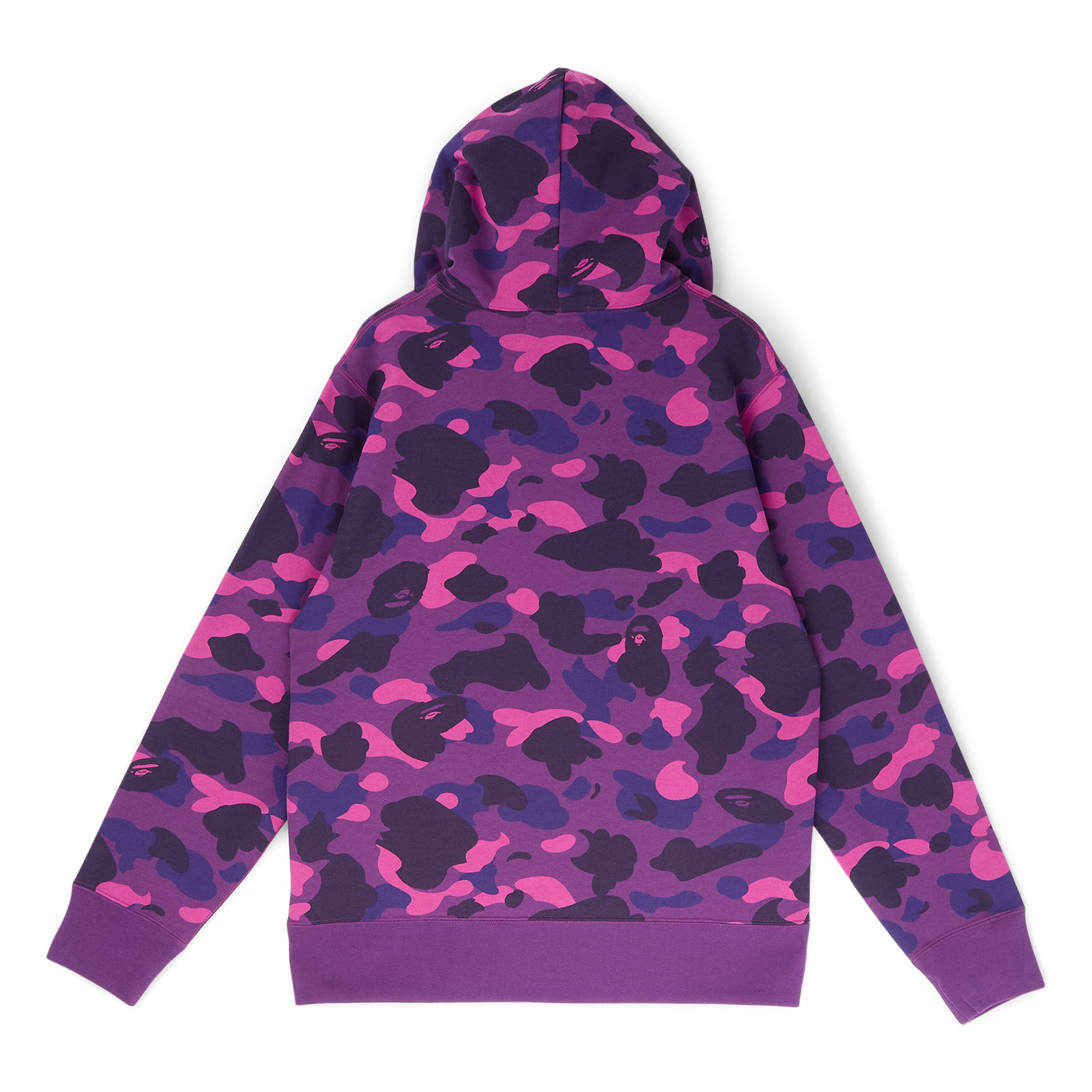 A Bathing Ape Color Camo Bape Pullover Hoodie M (Purple)