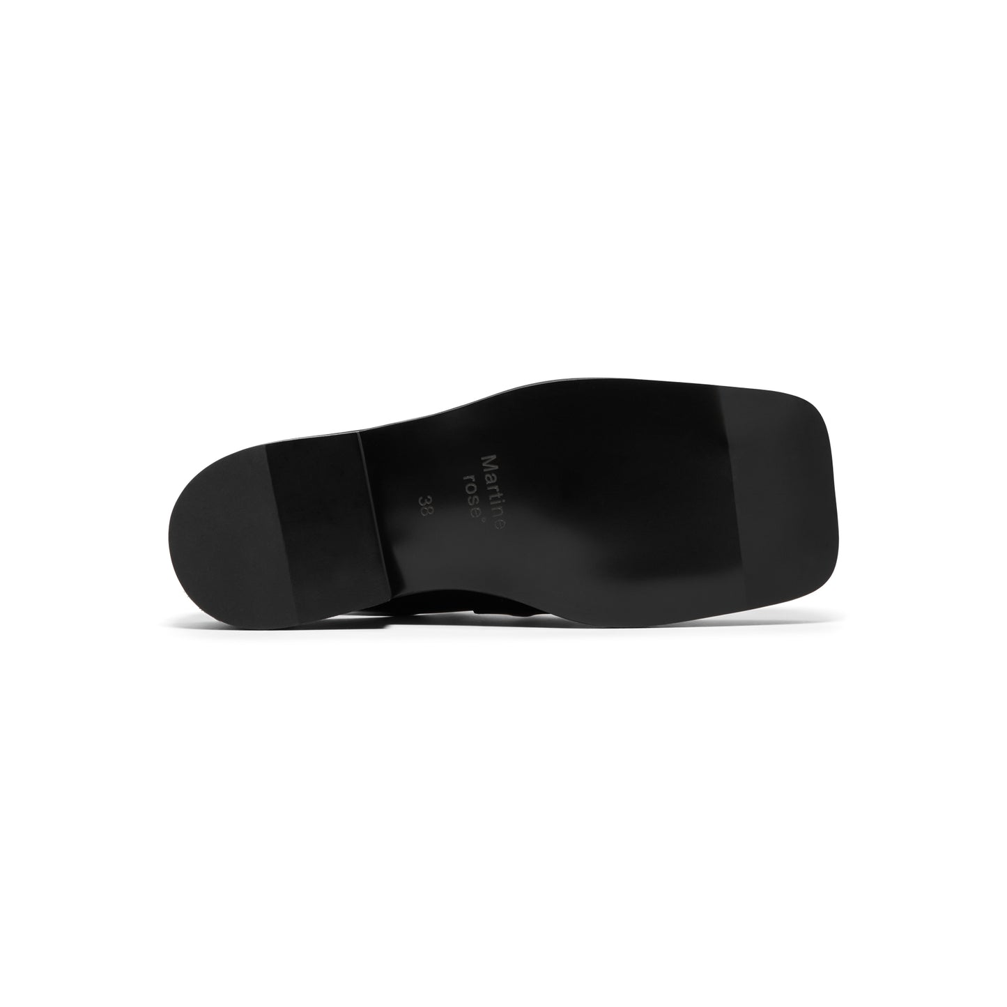 Martine Rose Square Toe Mule (Black)