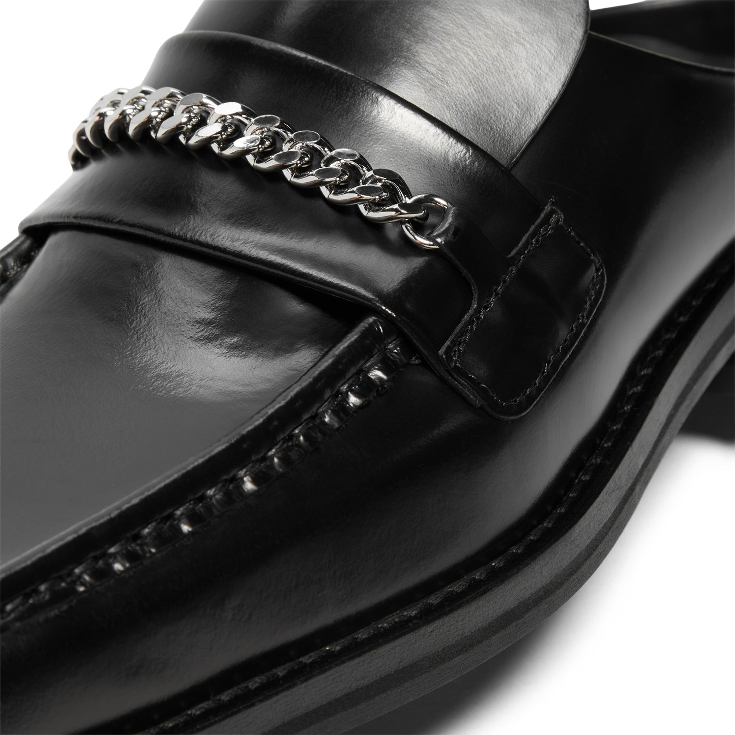 Martine Rose Square Toe Mule (Black)