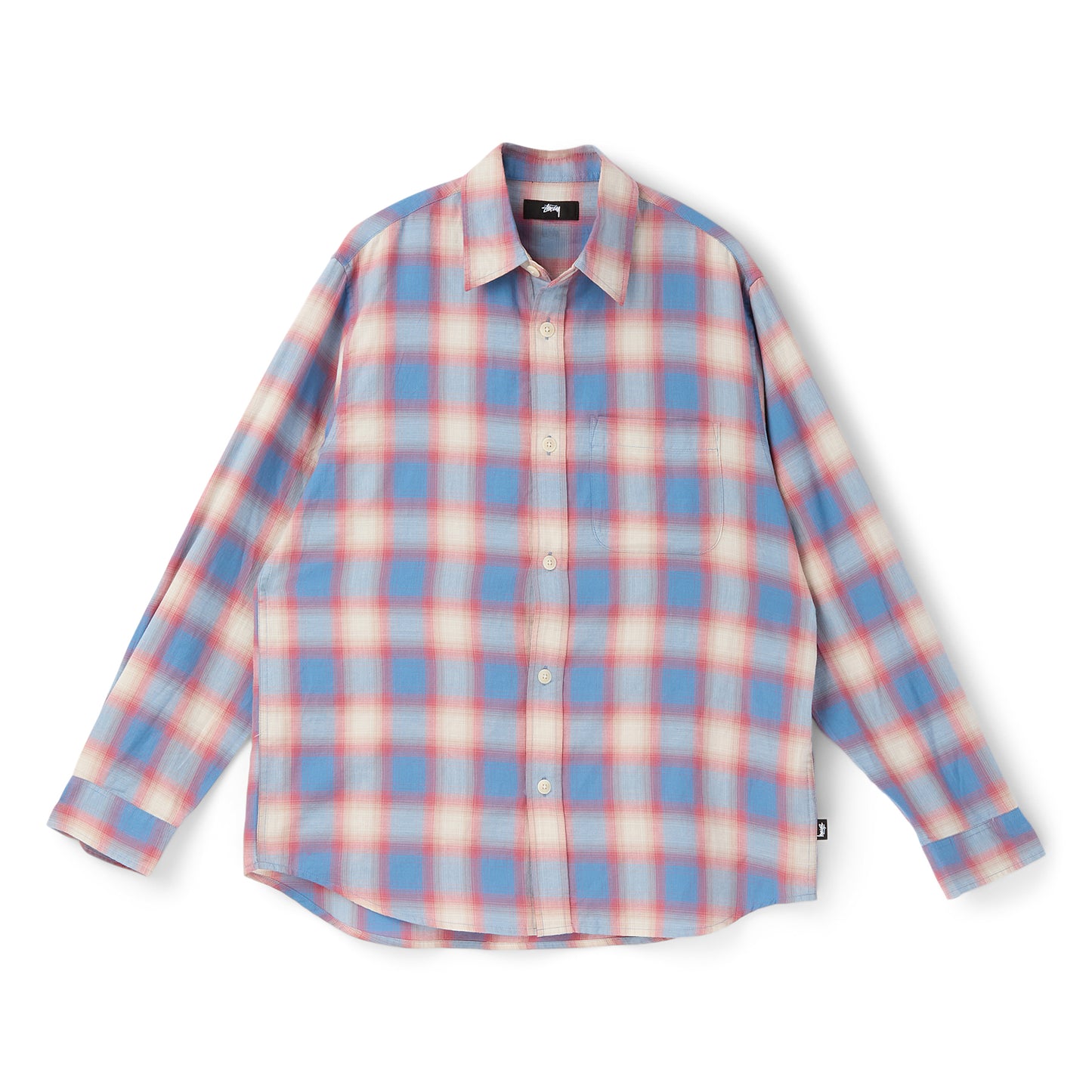 Stussy Beach Ombre Plaid Shirt (Blue)