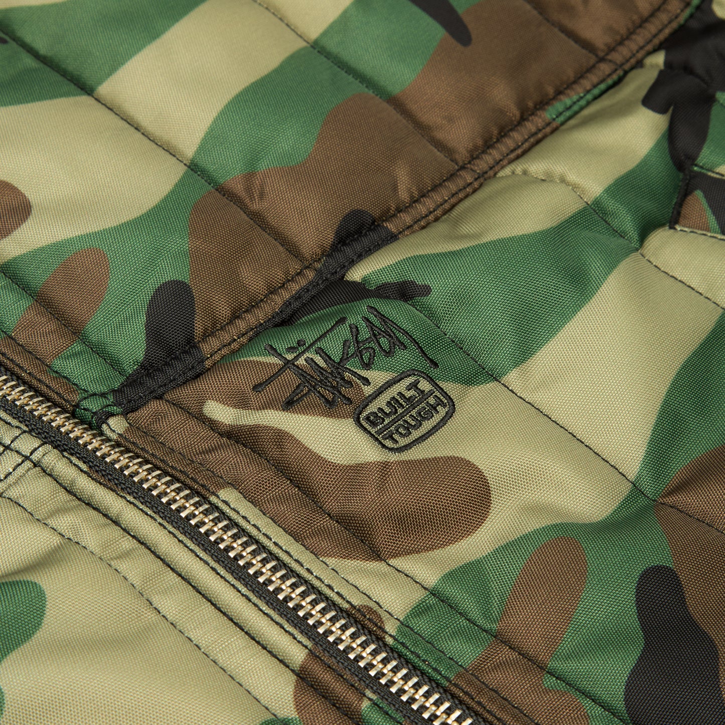 Stussy Work Jacket Quilted Nylon (Woodland camo)