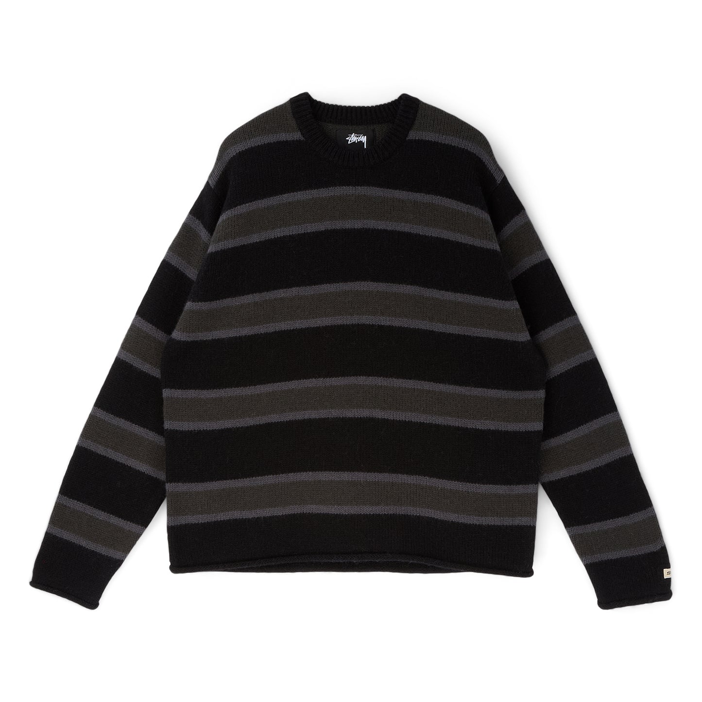 Stussy Striped Wool Sweater (Black)