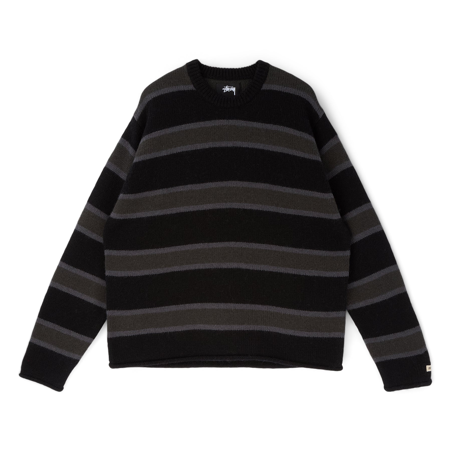 Stussy Striped Wool Sweater (Black)