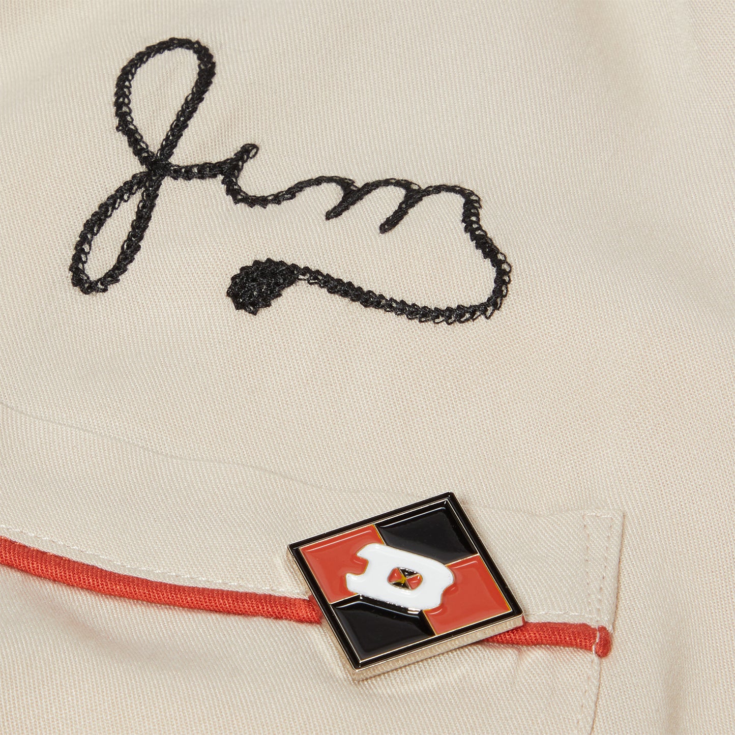 Diet Starts Monday Jim Button Up Shirt (Beige/Rust)