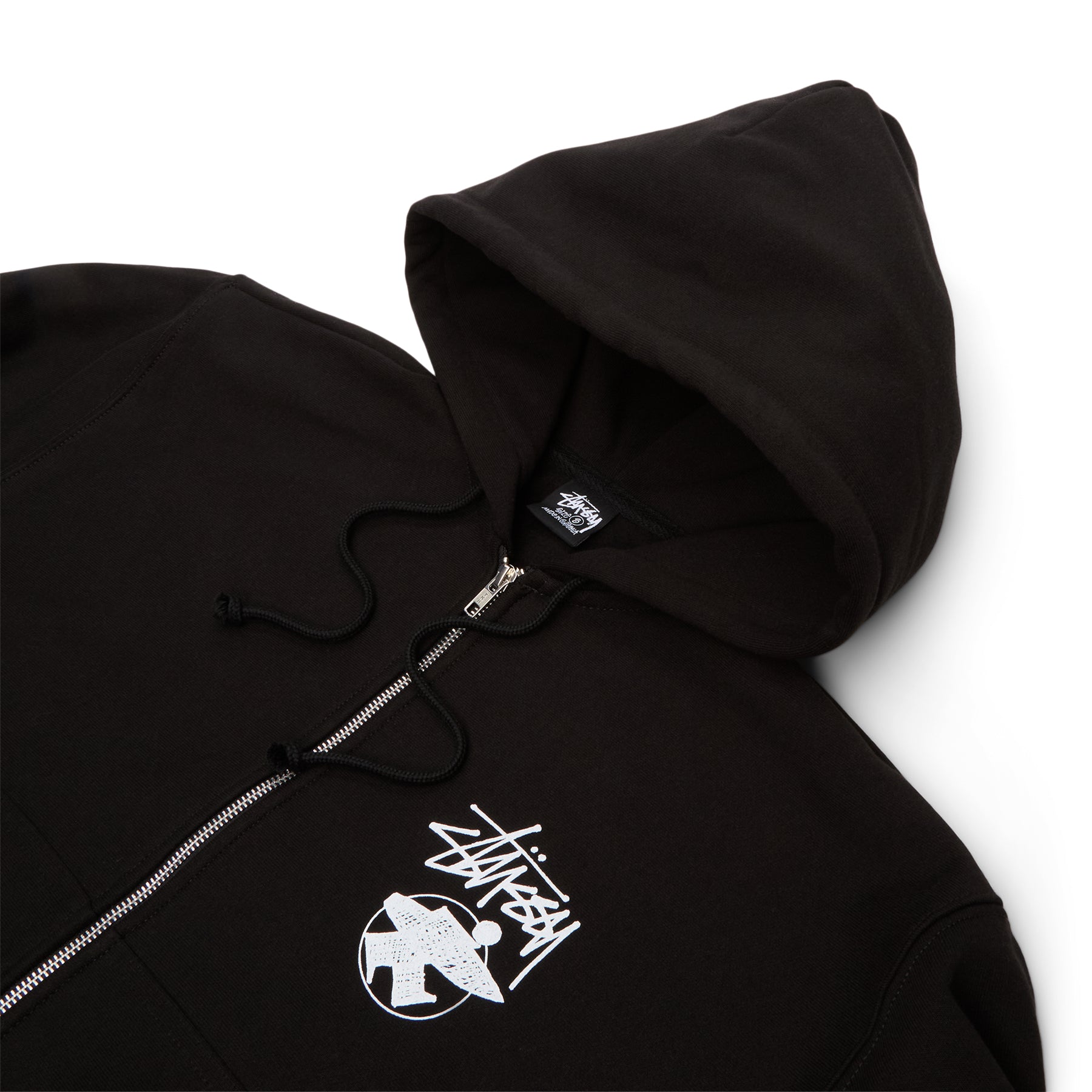 Stussy Long Haul Zip Hood (Black)