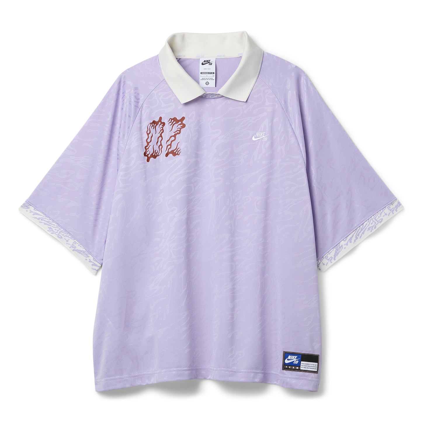 Nike SB Dri-FIT Jacquard Skate Jersey (Hydrangeas/Sail/White)