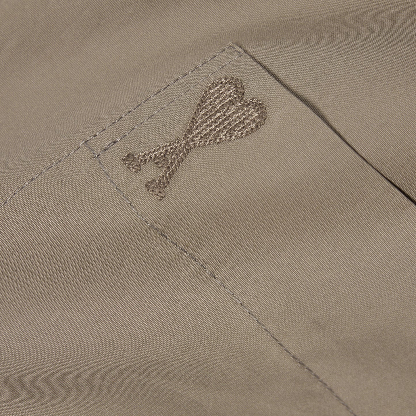 AMI Short Sleeve Boxy Shirt (Ash)