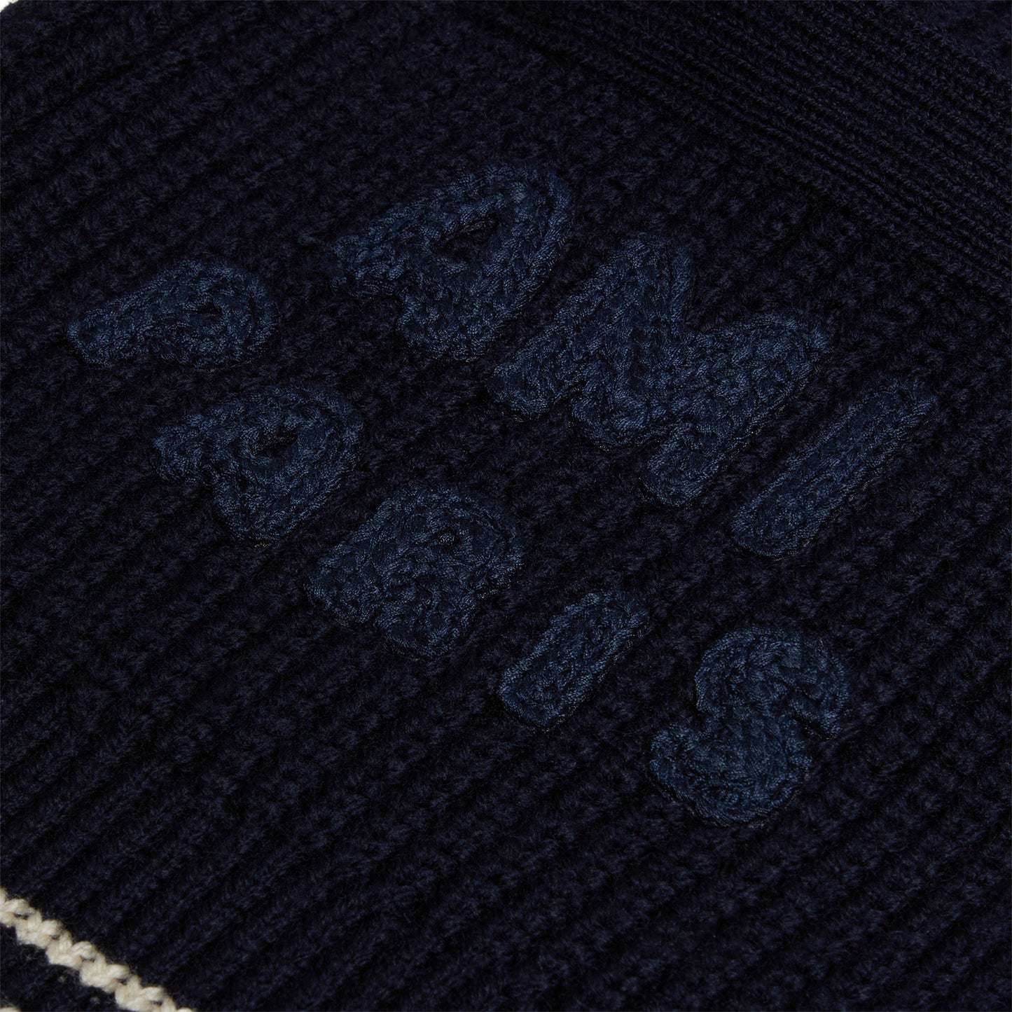 AMI Ribbed Cardigan (Navy blue)