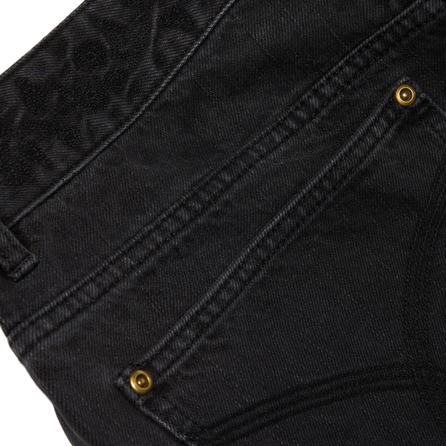 Adidem Asterisks Studded Denim Shorts (Black)