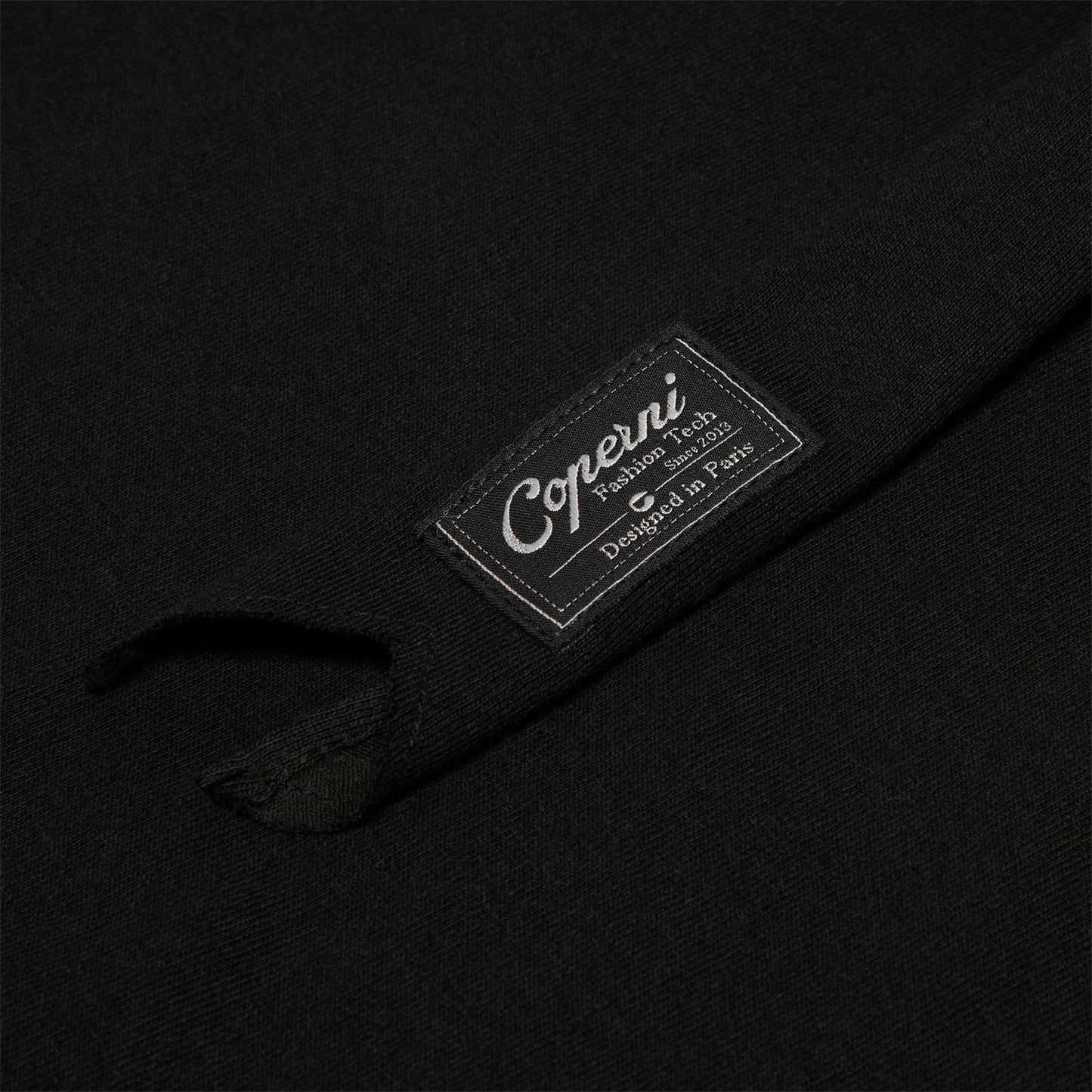 COPERNI Ruffle Logo Boxy T-Shirt (Black)