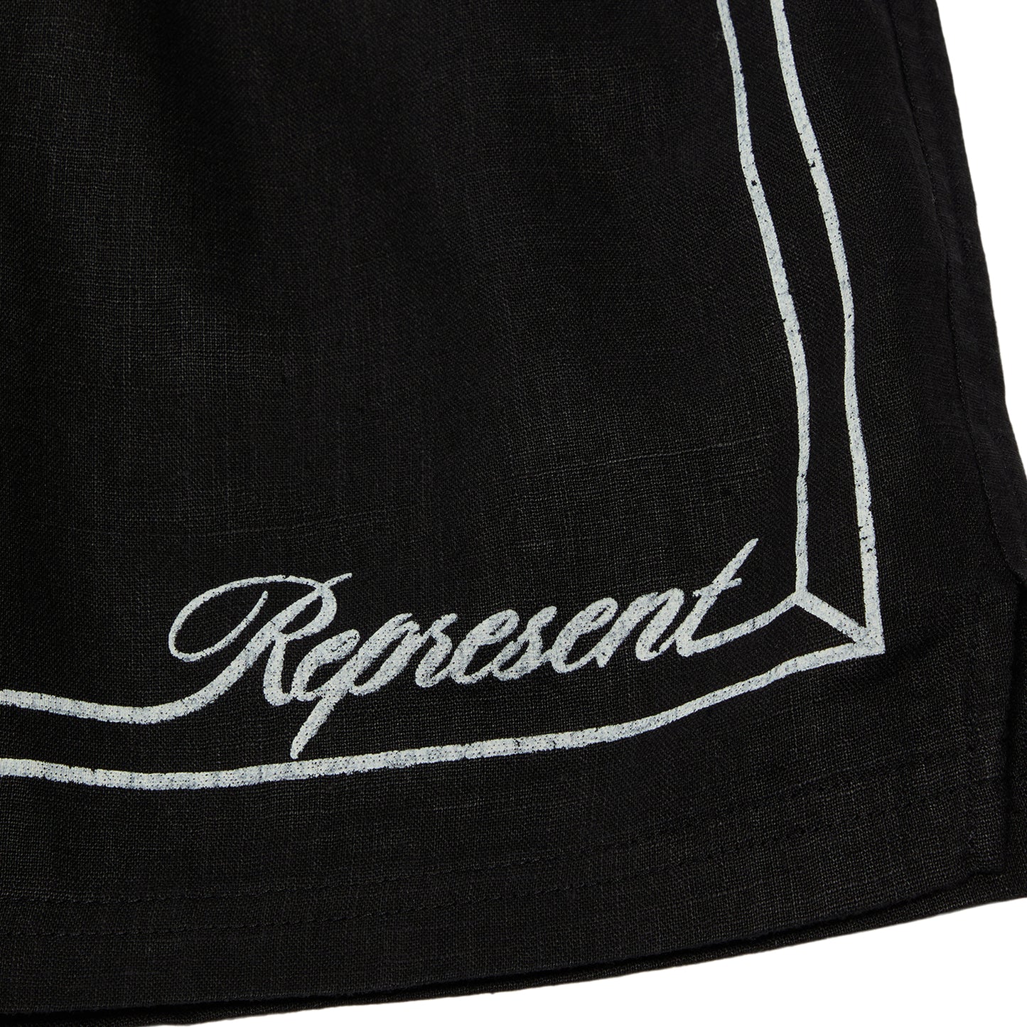 REPRESENT Border Short (Jet black)