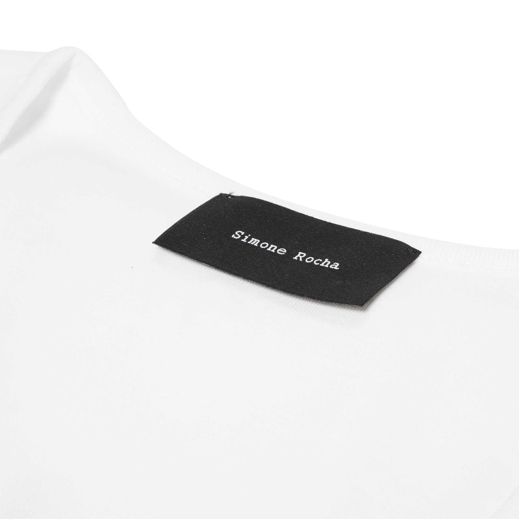 Simone Rocha Fitted Ruffle Frill Tank Top (White)