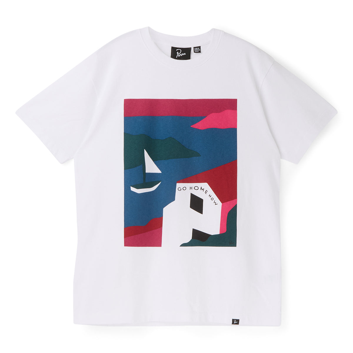 by Parra No Vacation T-Shirt (White)