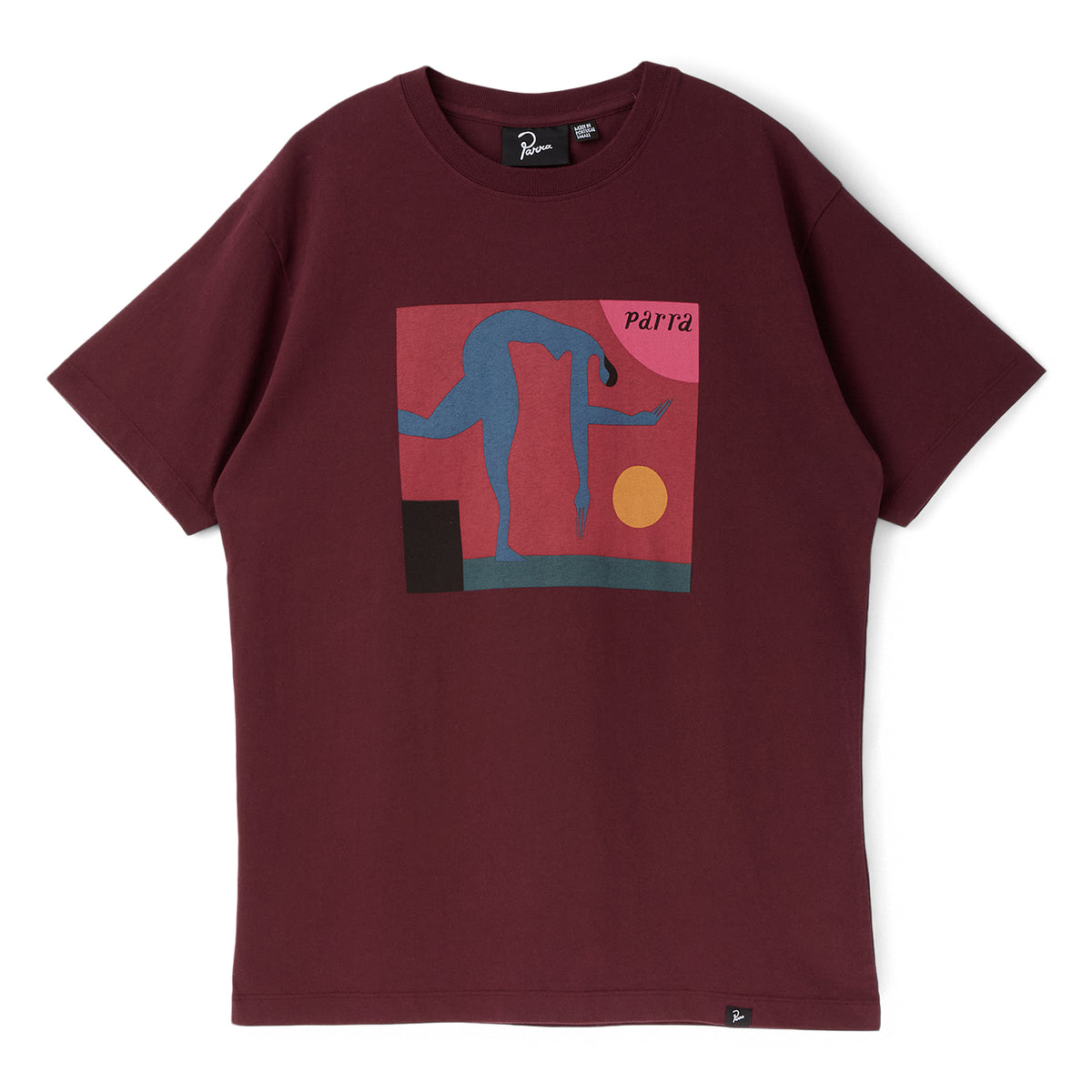 by Parra Tripped Up T-Shirt (Dark Red)