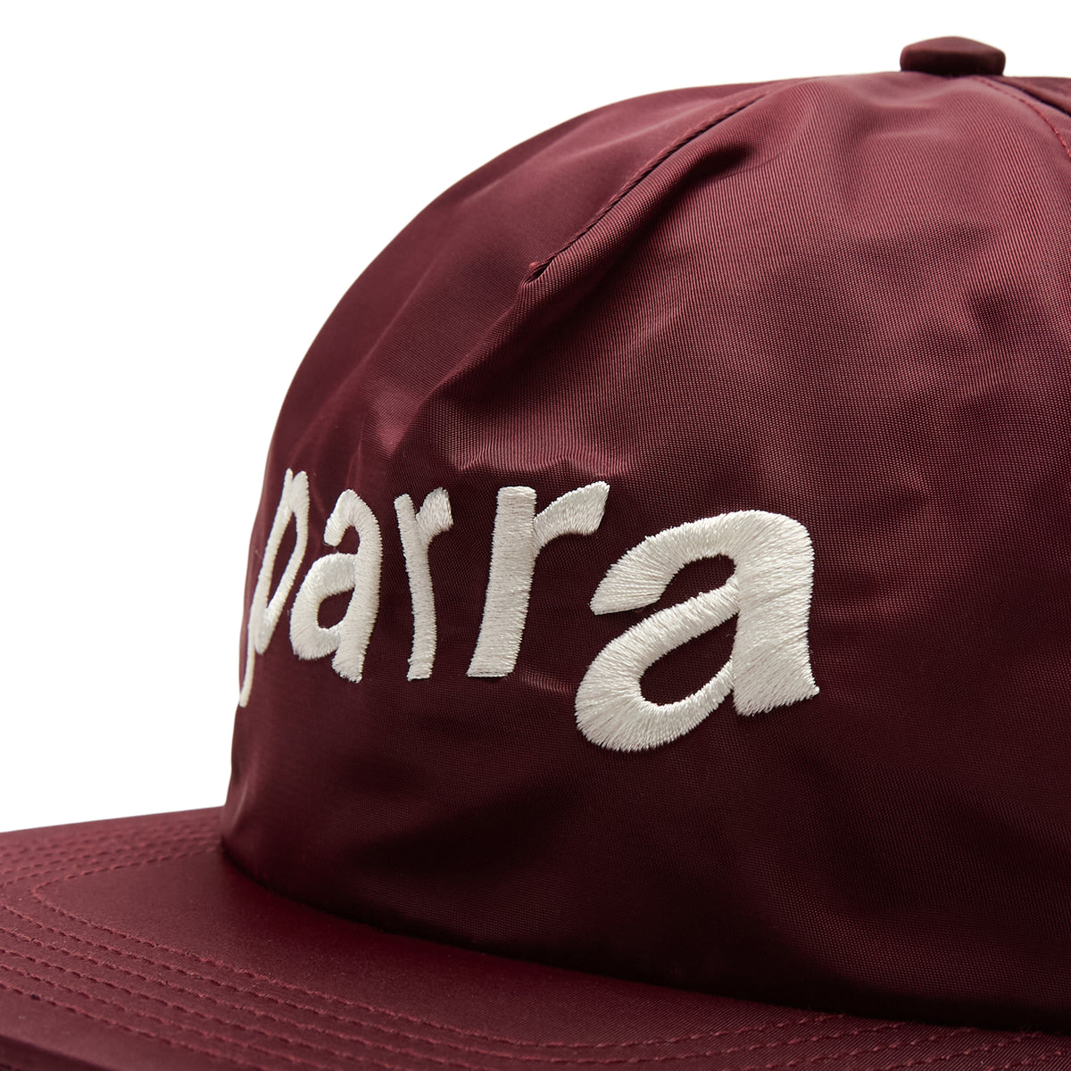 by Parra Distorted 90S Memory 6 Panel Hat (Dark Red)