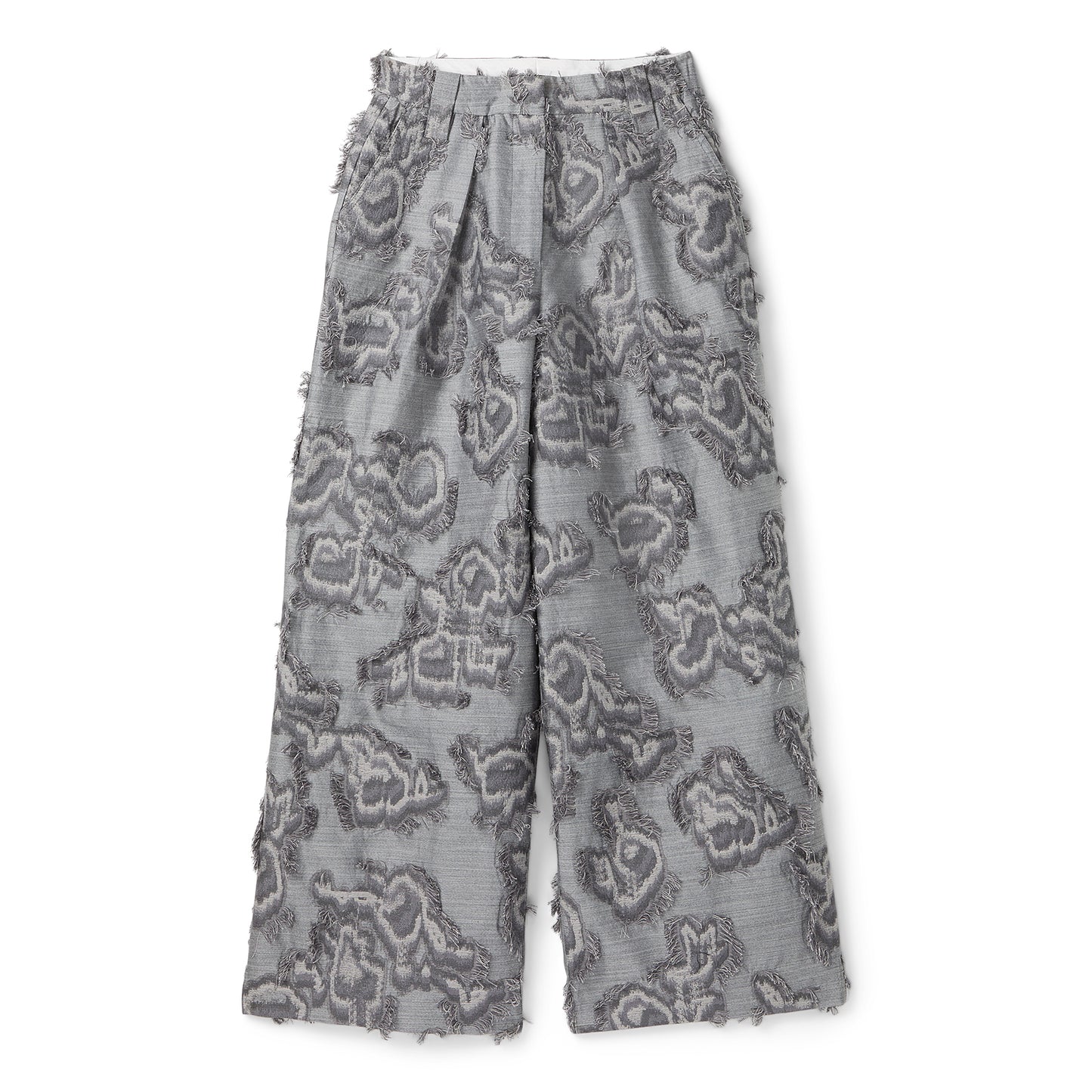 GANNI Fil Coupe Suiting Big Pleat Pants (Mockingbird)
