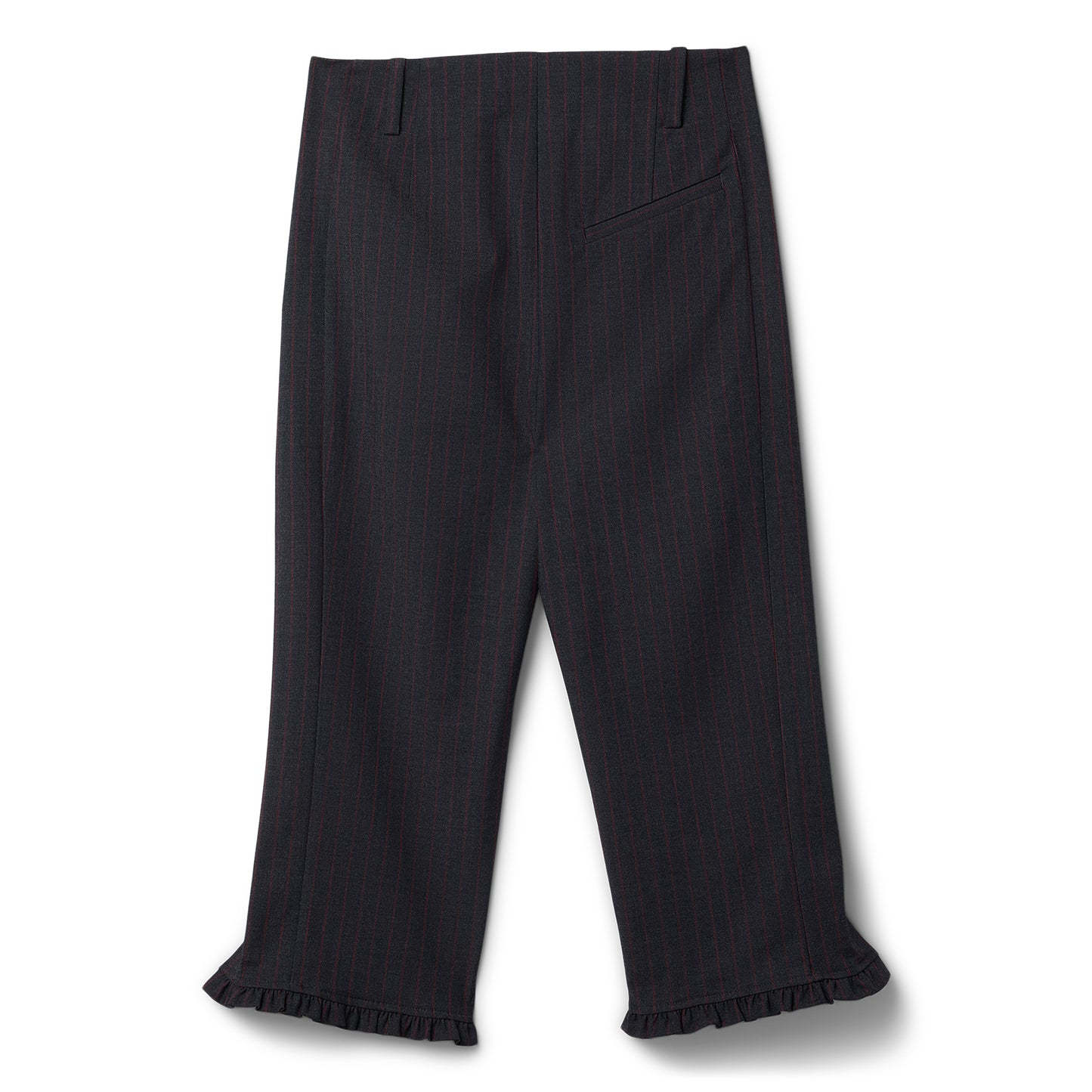 GANNI Stretch Stripe Tailoring Capri Pants (Phantom)