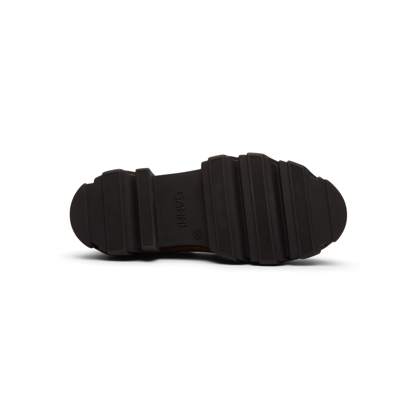 GANNI Cleated Derbies (Cognac)