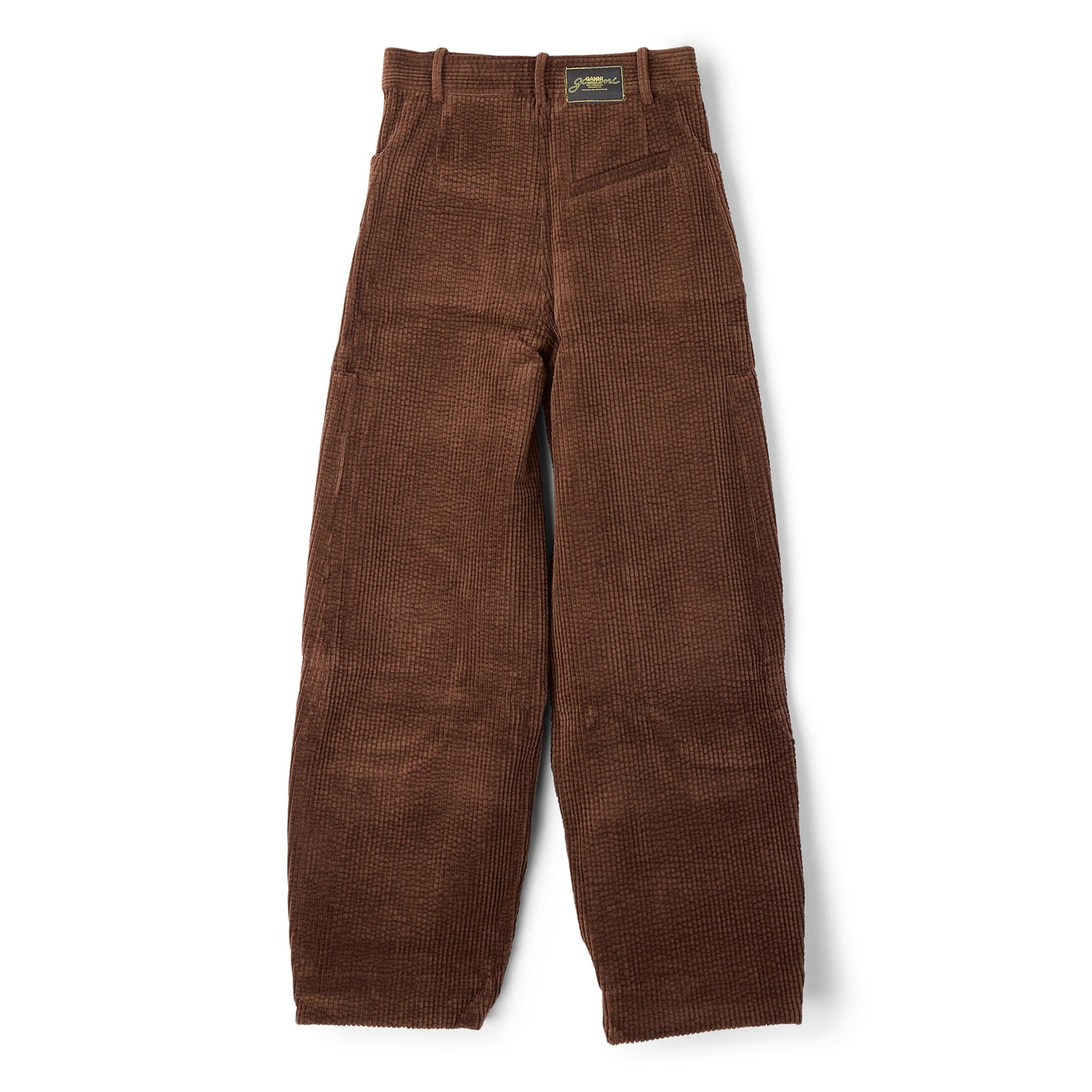 GANNI Corduroy Curved Pants (Chicory Coffee)