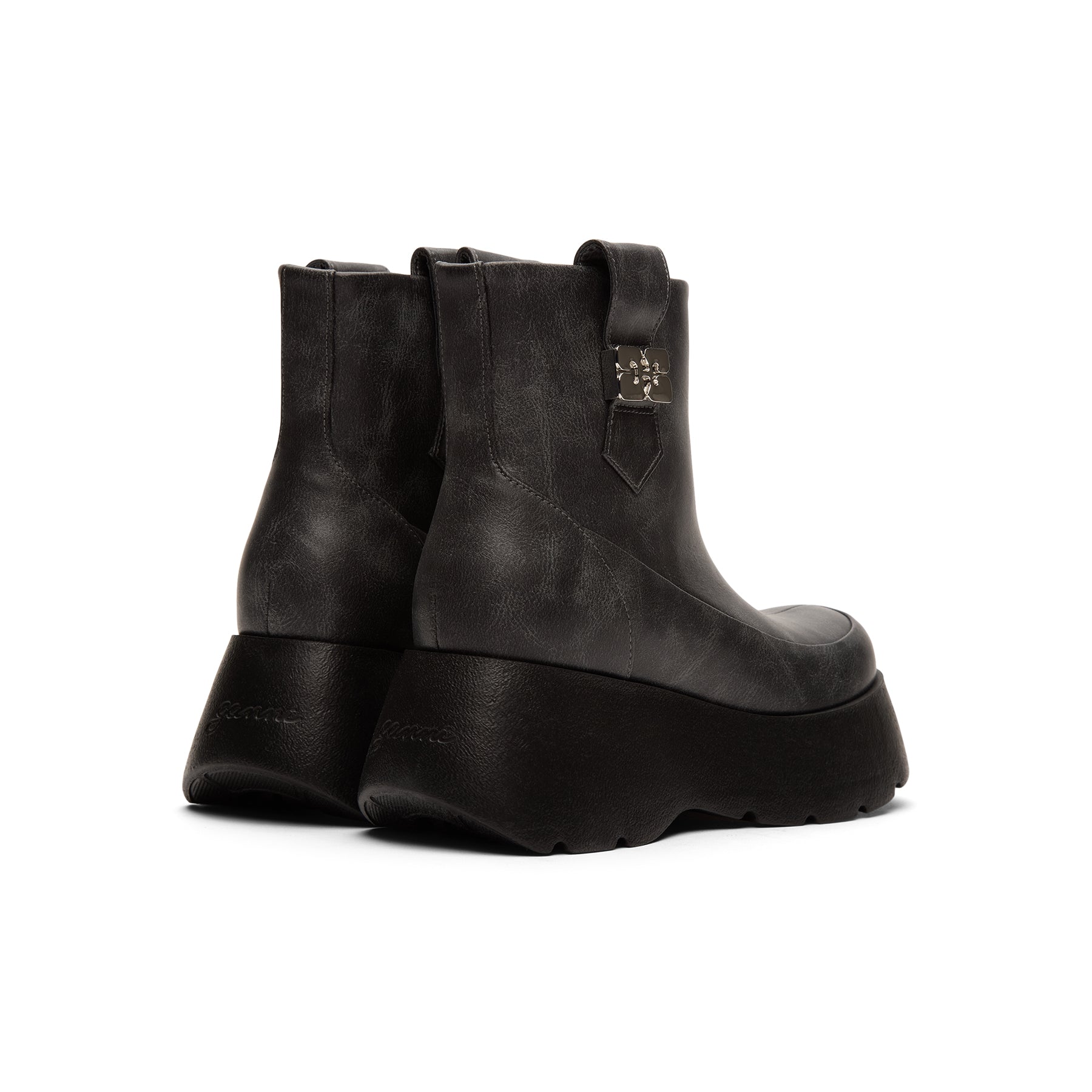 GANNI Kat Low Boot Vintage (Ebony)