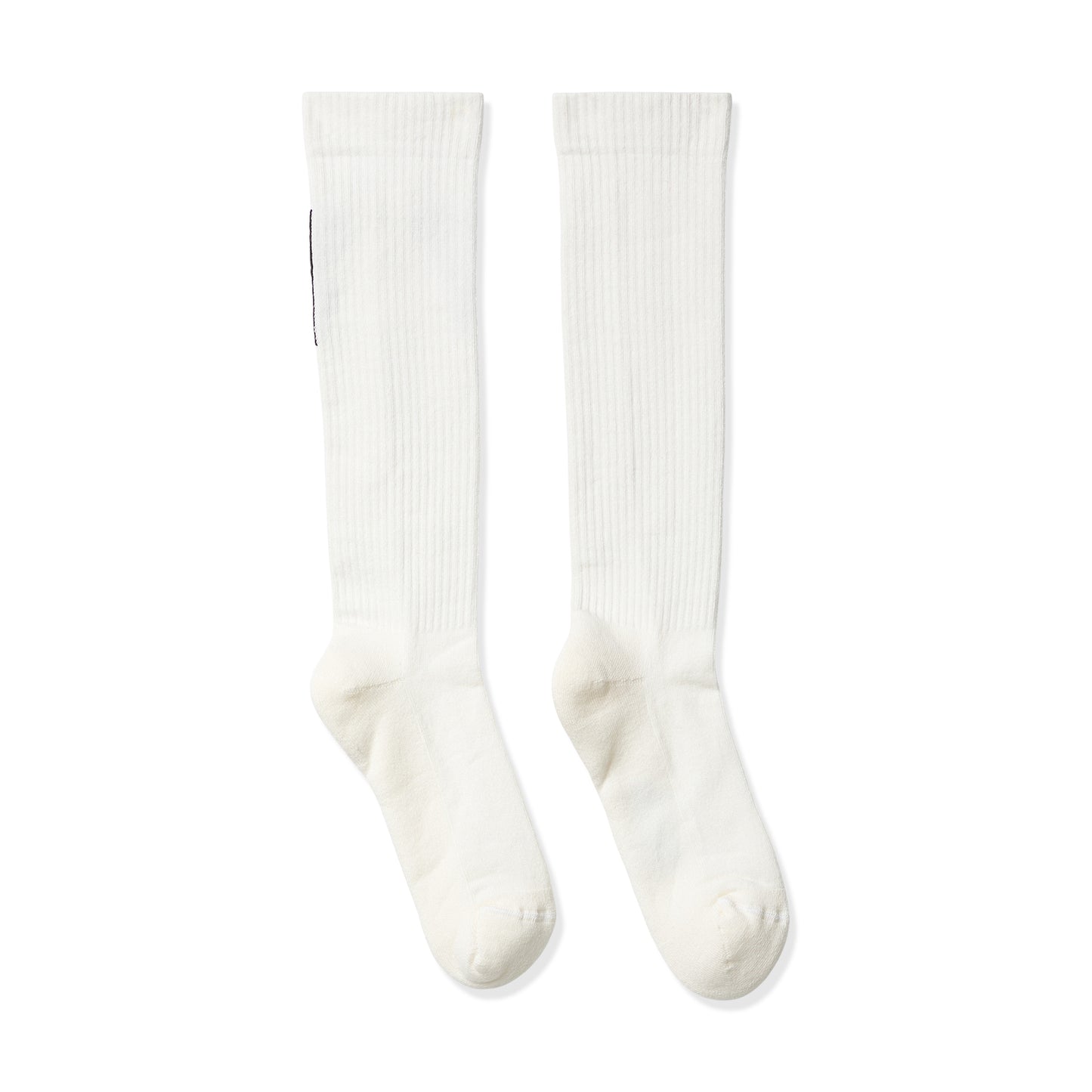 Rick Owens DRKSHDW Hollywood Knee High Socks (Milk/Black)