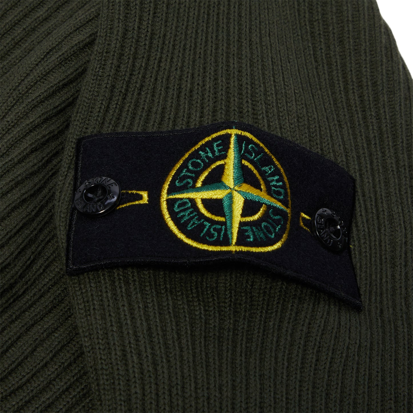 Stone Island Ribbed Crewneck Sweater (Military green)