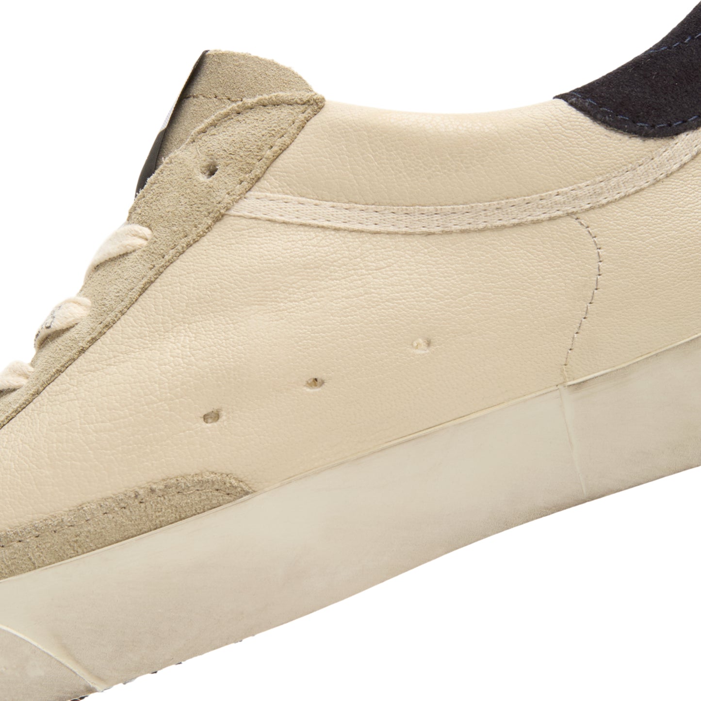 Golden Goose Super Star Nappa Upper Suede Toe (Cream/Grey/Olive Green/Dark Blue)