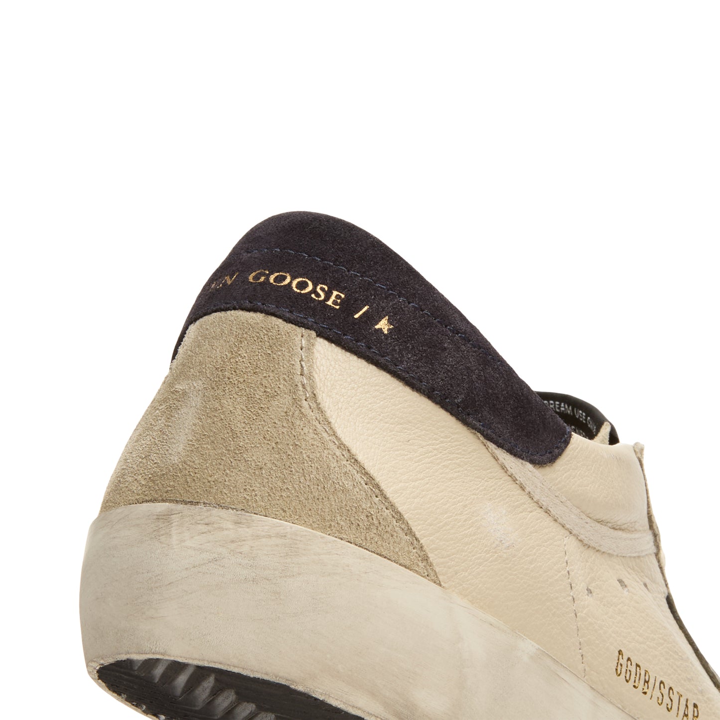 Golden Goose Super Star Nappa Upper Suede Toe (Cream/Grey/Olive Green/Dark Blue)