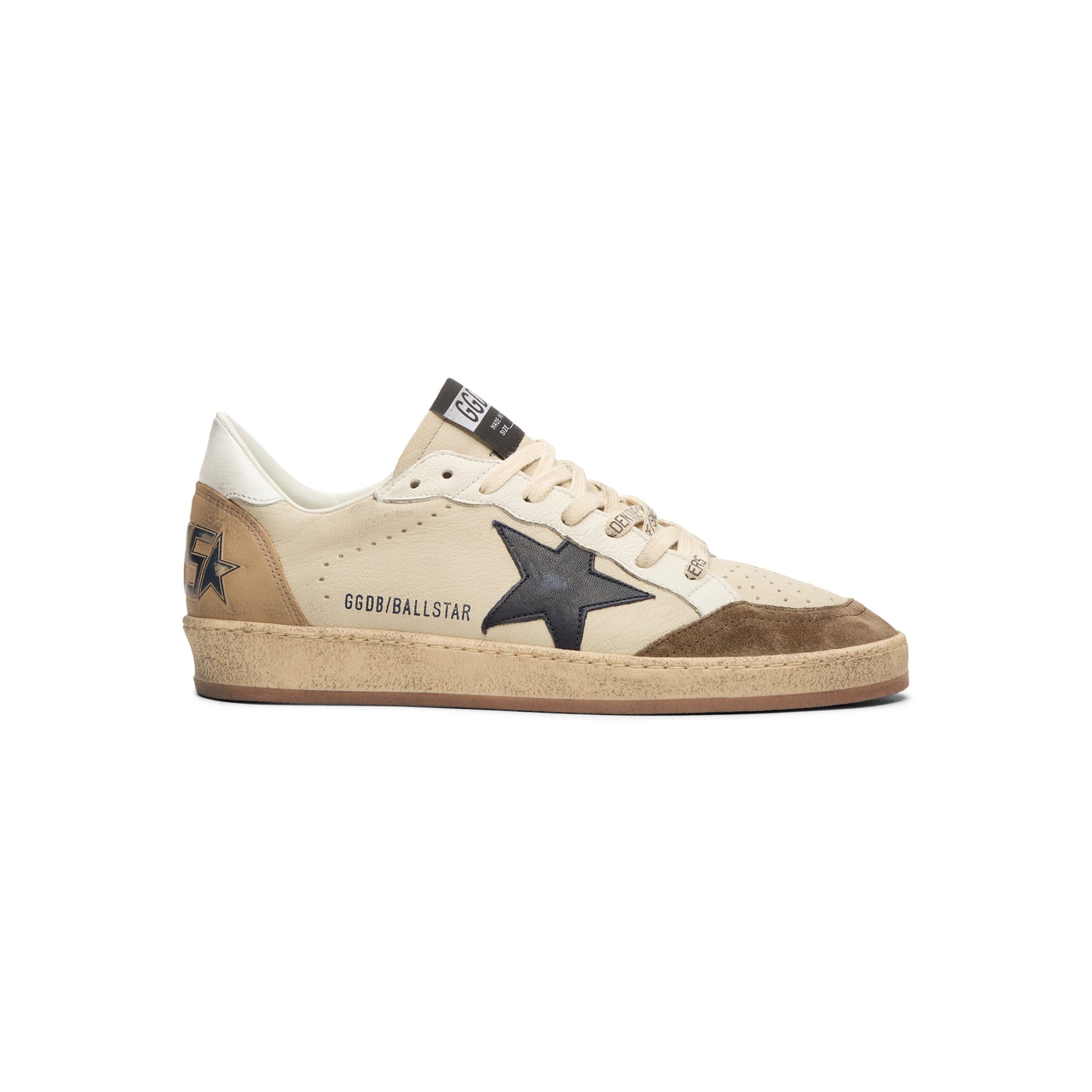 Golden Goose Ballstar Nappa Upper Suede Toe Nabuk (Cream/White/Light Grey/Marble/Blue)
