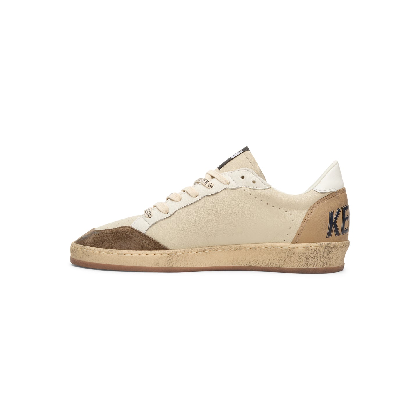 Golden Goose Ballstar Nappa Upper Suede Toe Nabuk (Cream/White/Light Grey/Marble/Blue)