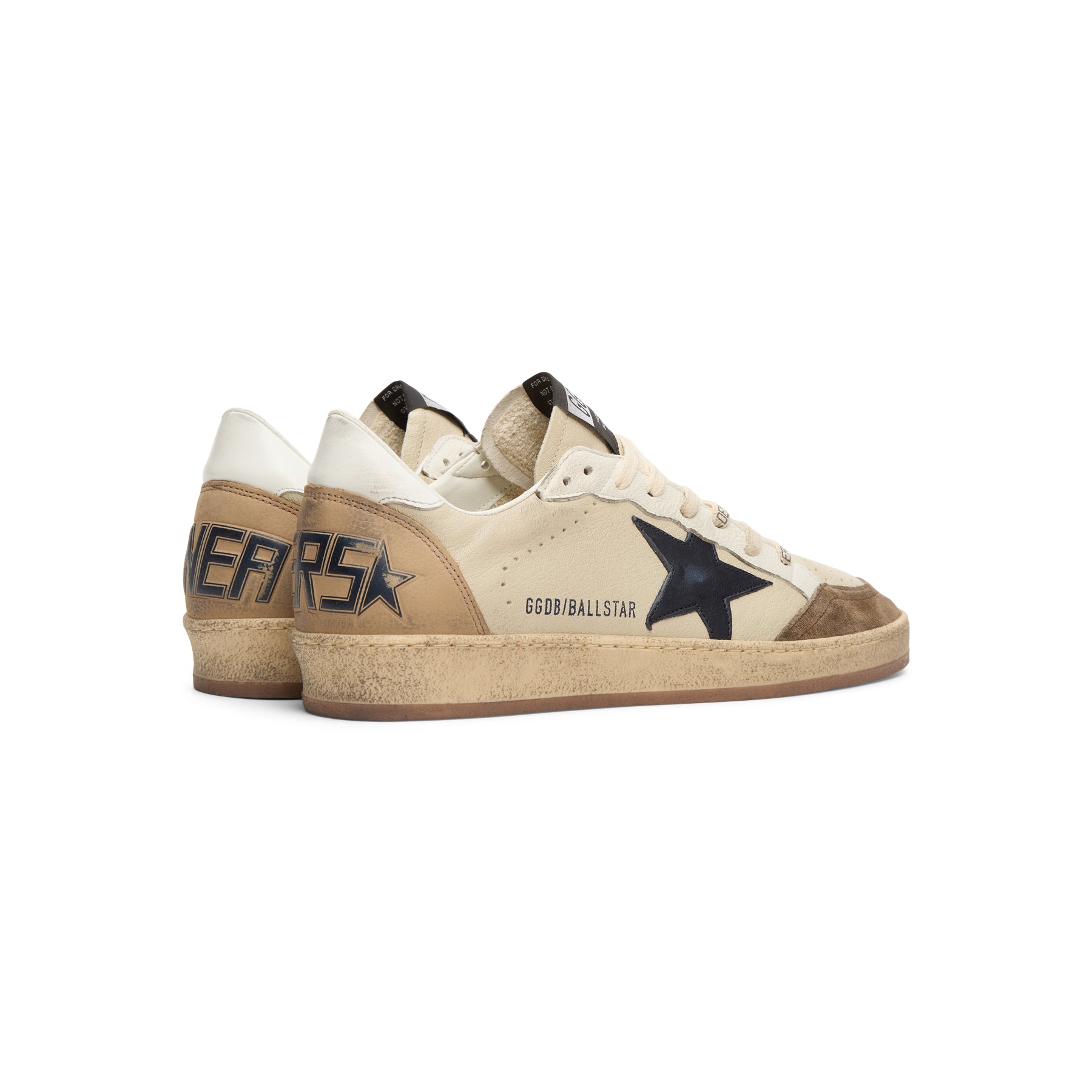 Golden Goose Ballstar Nappa Upper Suede Toe Nabuk (Cream/White/Light Grey/Marble/Blue)
