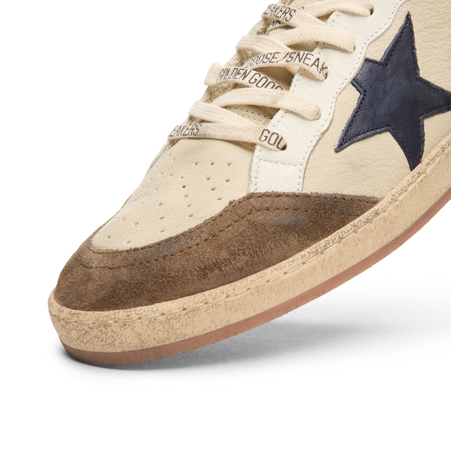 Golden Goose Ballstar Nappa Upper Suede Toe Nabuk (Cream/White/Light Grey/Marble/Blue)