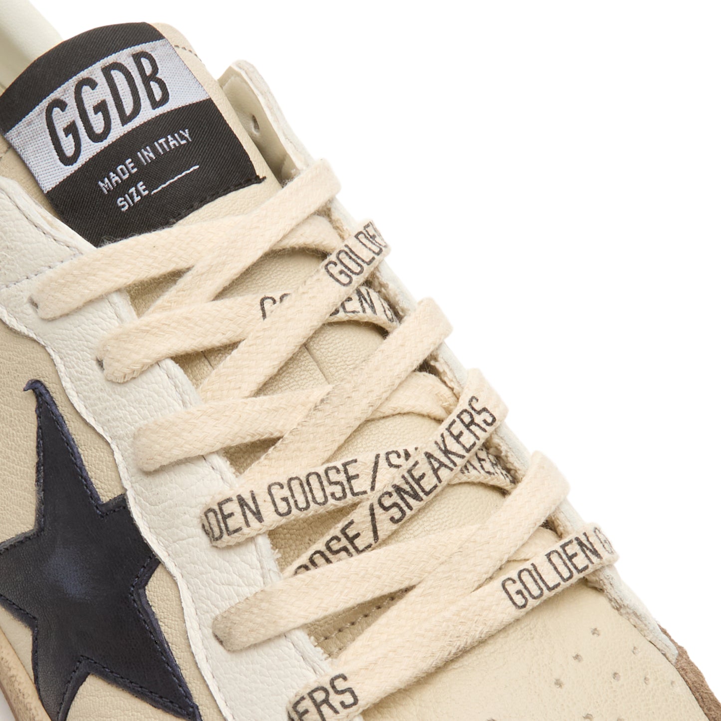Golden Goose Ballstar Nappa Upper Suede Toe Nabuk (Cream/White/Light Grey/Marble/Blue)