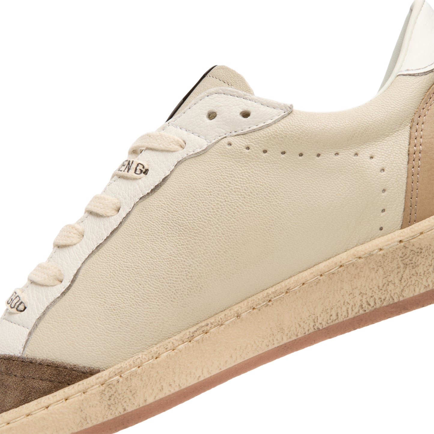 Golden Goose Ballstar Nappa Upper Suede Toe Nabuk (Cream/White/Light Grey/Marble/Blue)