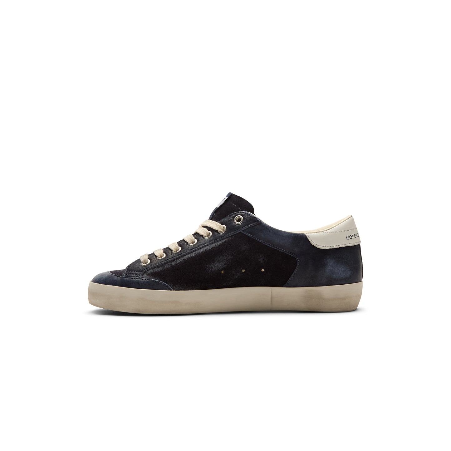 Golden Goose Super Star Suede And Nappa Upper (Dark Blue/White)