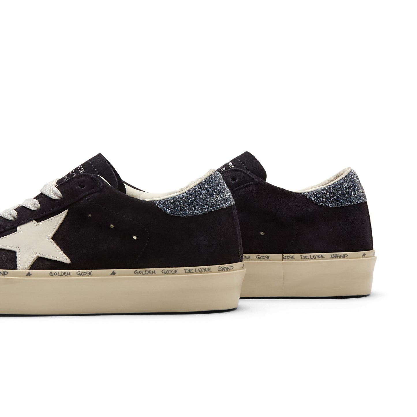Golden Goose Hi Star Suede Upper Crystal Collar (Dark Blue/White)