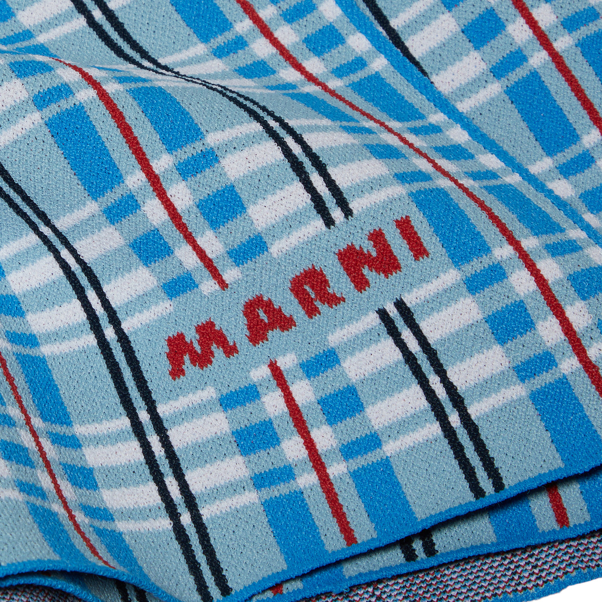 MARNI Plaid Mini Skirt (Blue)