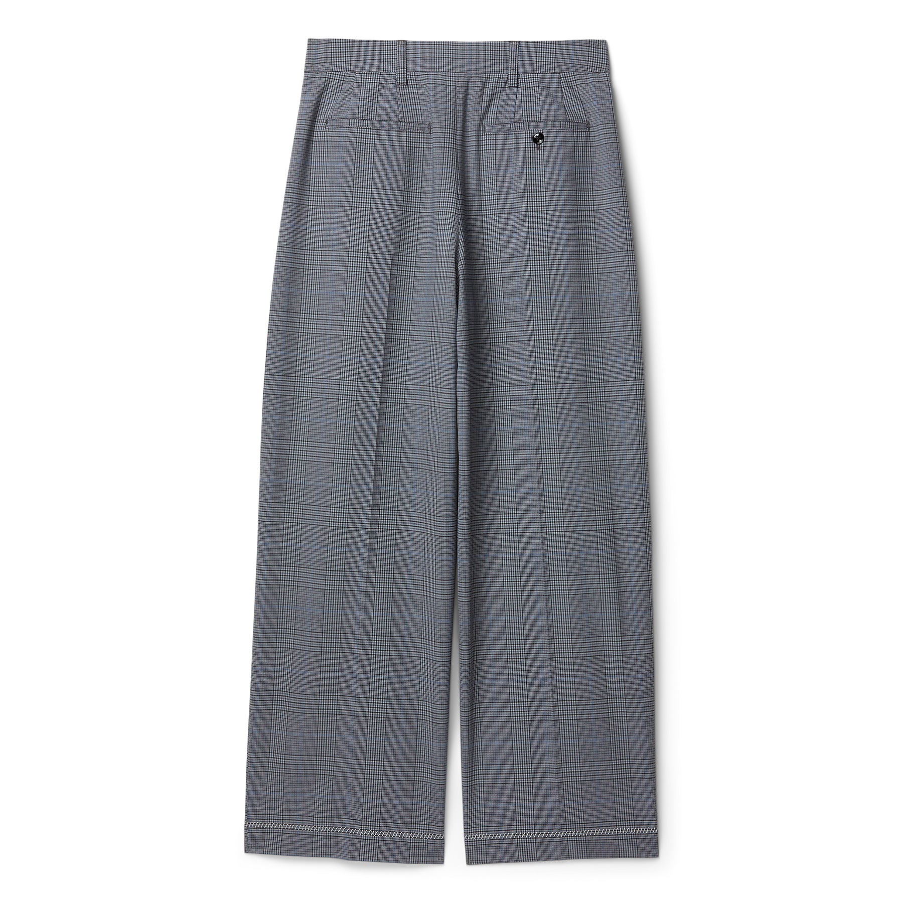 MARNI Prince of Wales Wool Check Trousers (Truffle)