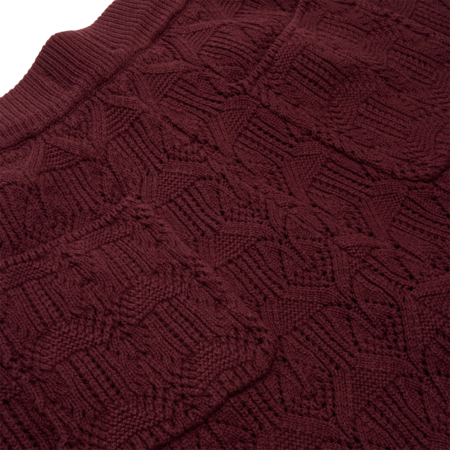 Honor The Gift Cable Knit Pant (Berry)