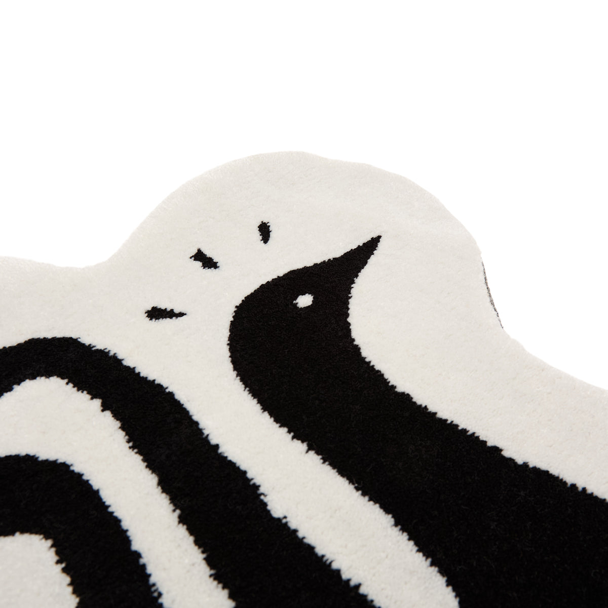 by Parra High Heel Gloves Tufted Rug (White)