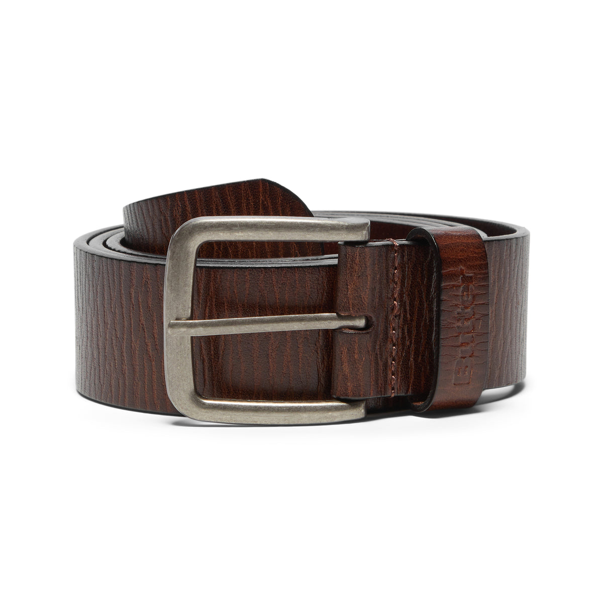 Butter Goods Distressed Leather Belt (Brown)