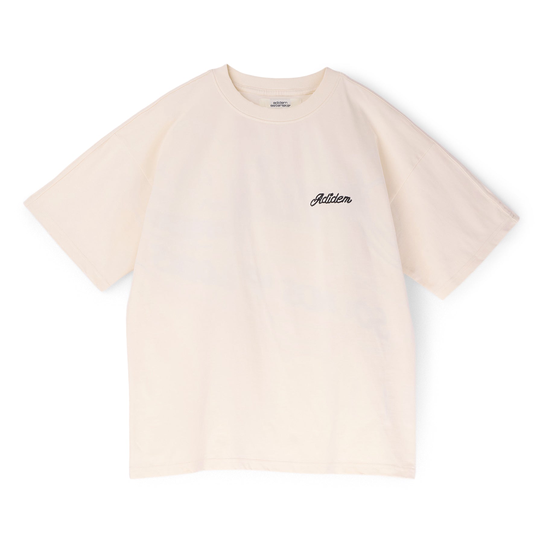 Adidem Asterisks Chainstitch Script Tee (Cream)