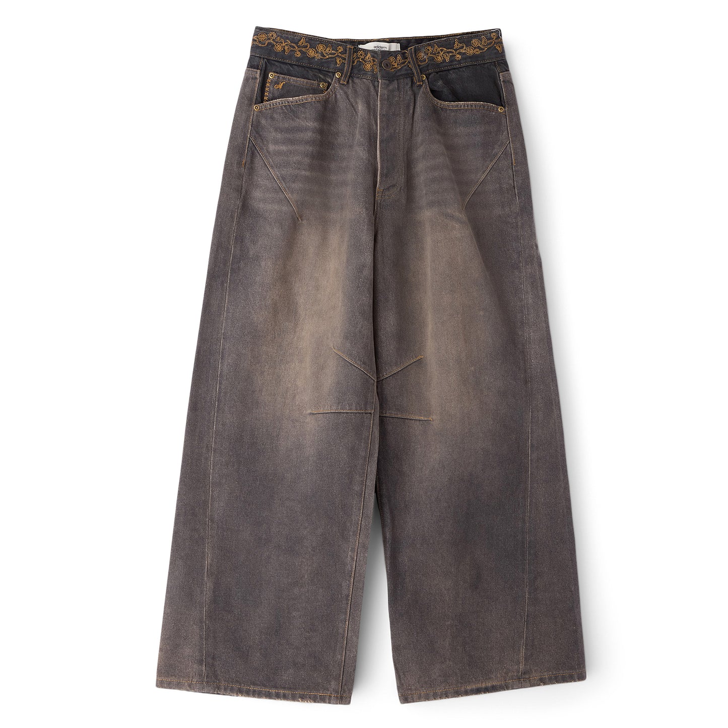 Adidem Asterisks Waxed Two-Tone Denim (Black)