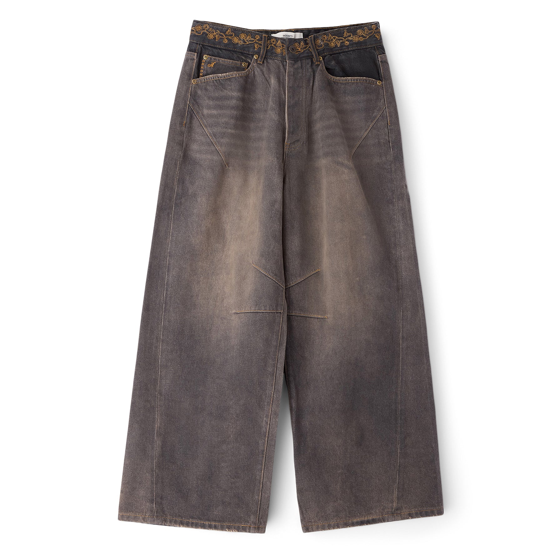 Adidem Asterisks Waxed Two-Tone Denim (Black)