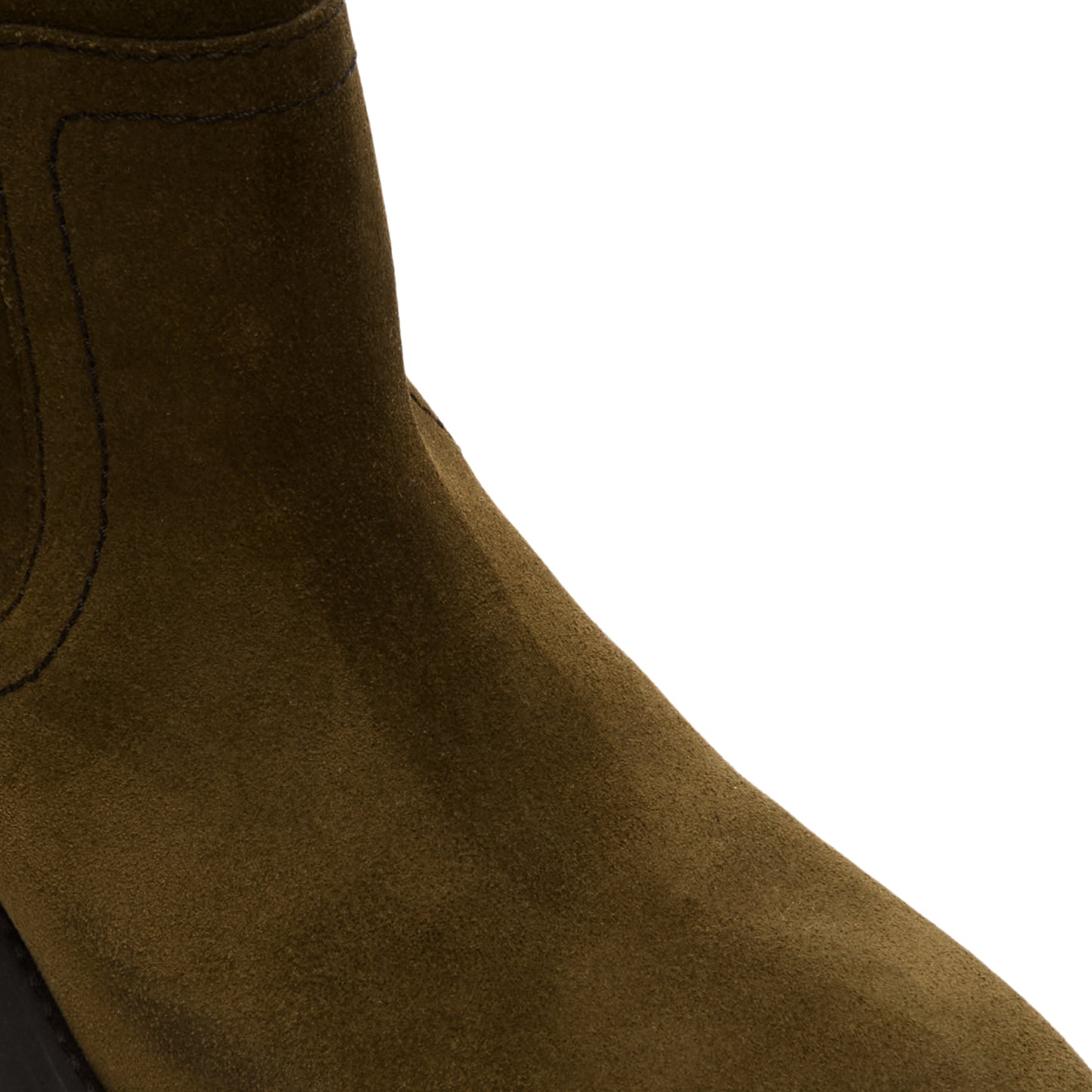 Miista Gunda Khaki Suede Ankle Boots (Khaki)