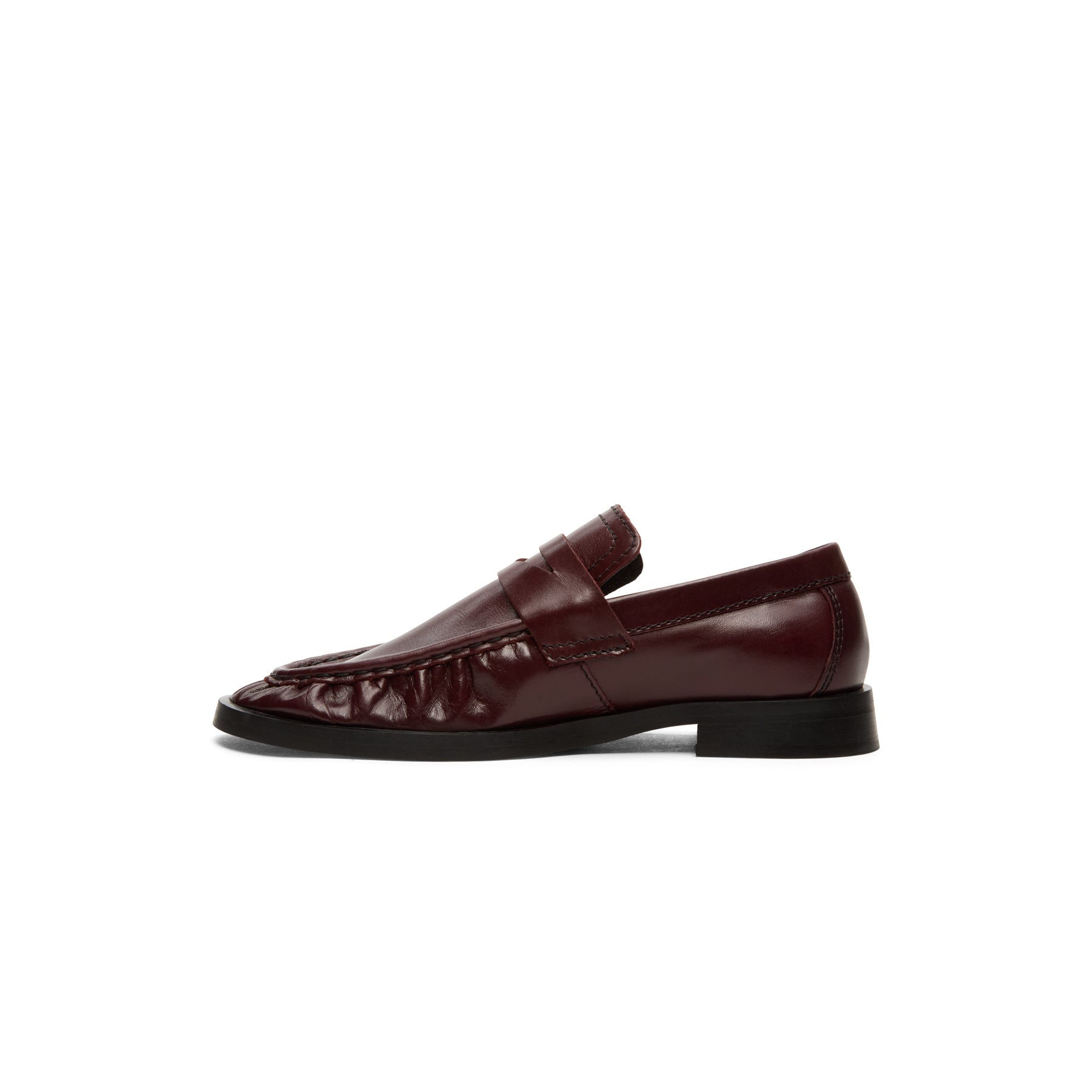 Miista Zita Burgundy Moccasin Loafers (Burgundy)