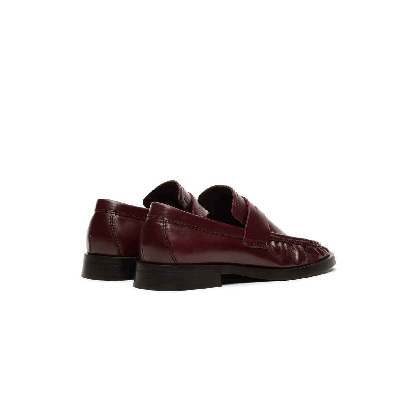 Miista Zita Burgundy Moccasin Loafers (Burgundy)