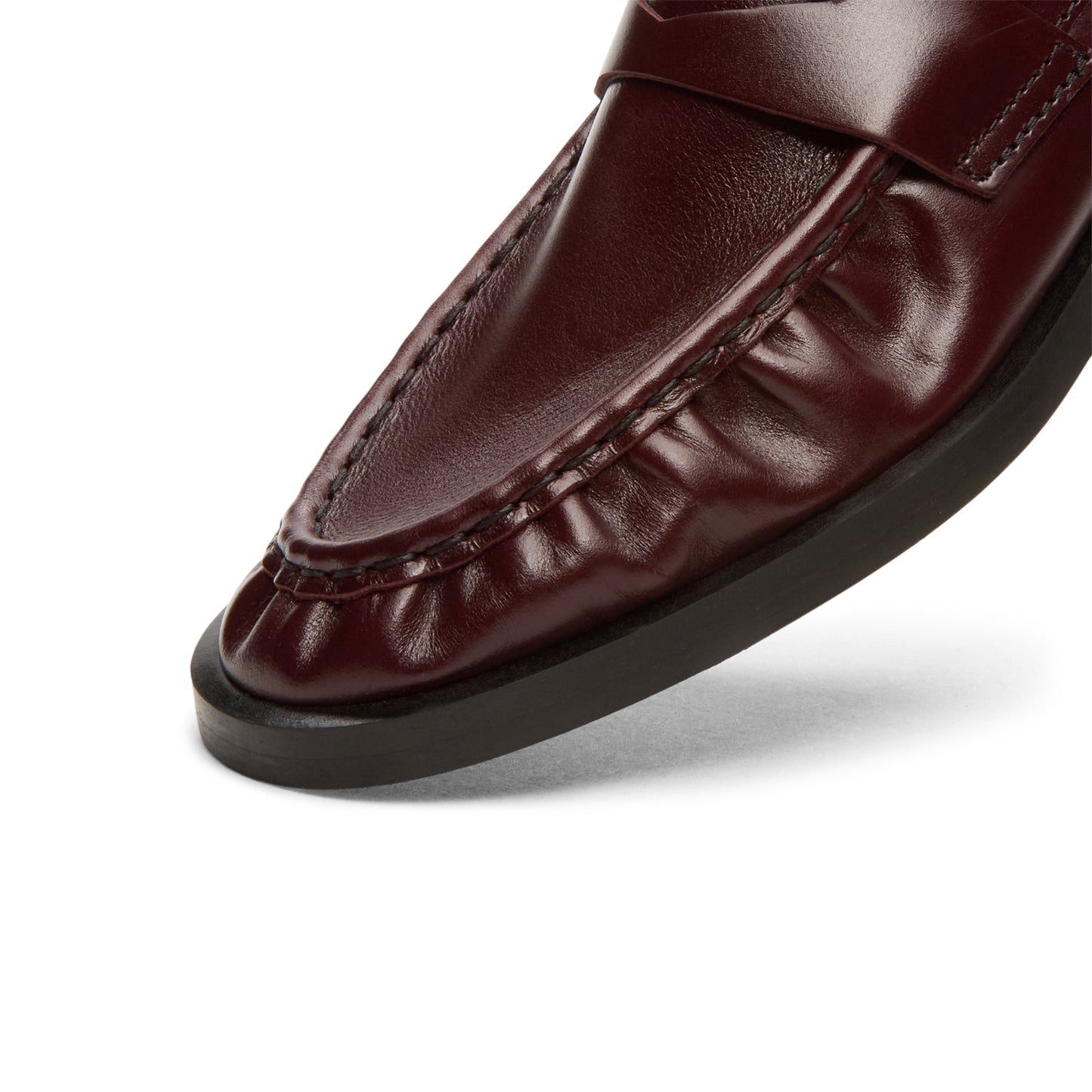 Miista Zita Burgundy Moccasin Loafers (Burgundy)